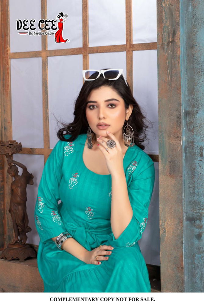 Harchi By Deecee Rayon Short Designer Kurtis Catalog